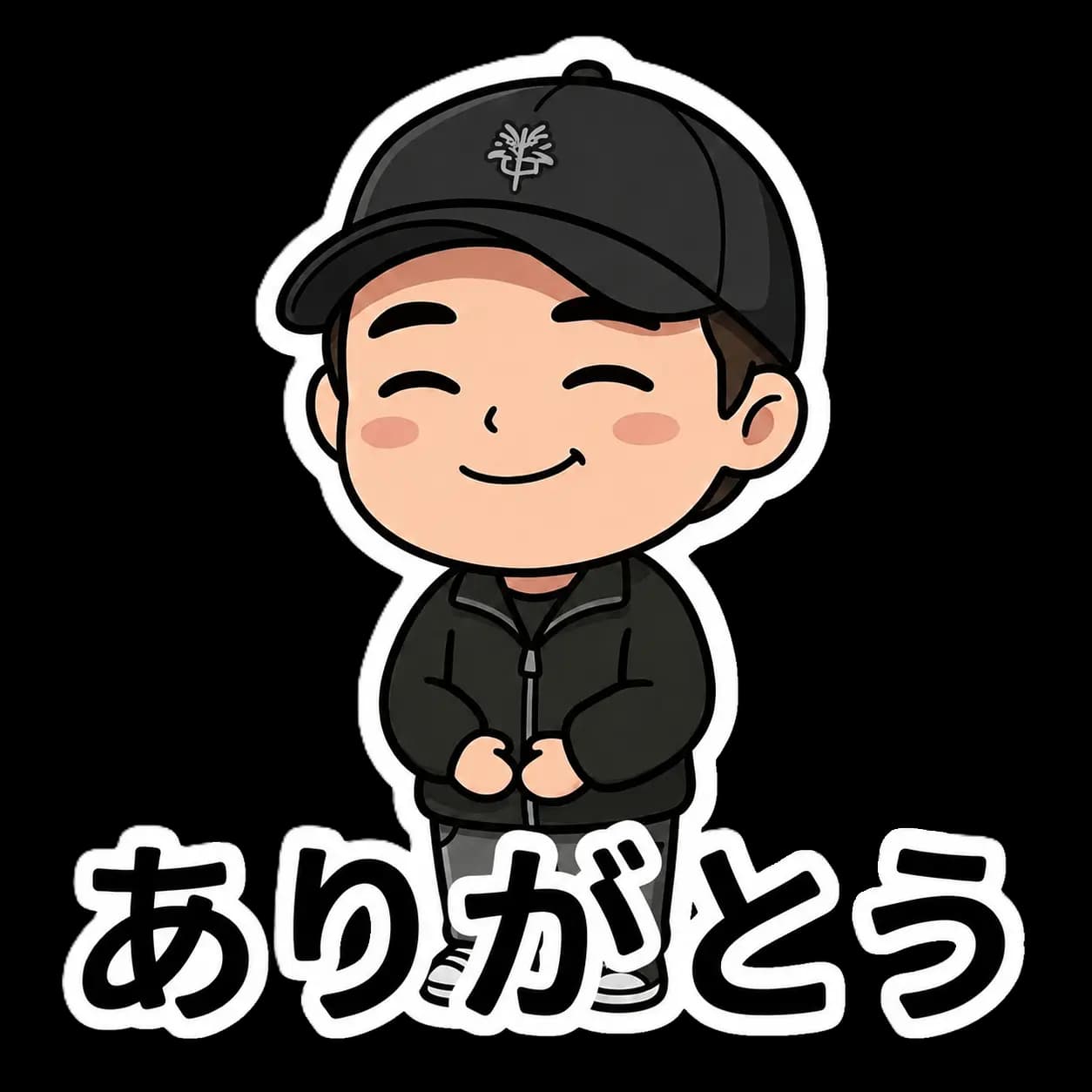 A set of LINE stickers made from a personal photo